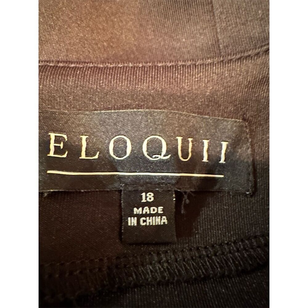Eloquii Women's Elegant Classic Silhouette Dress Black Size 18 NWT - Picture 11 of 14